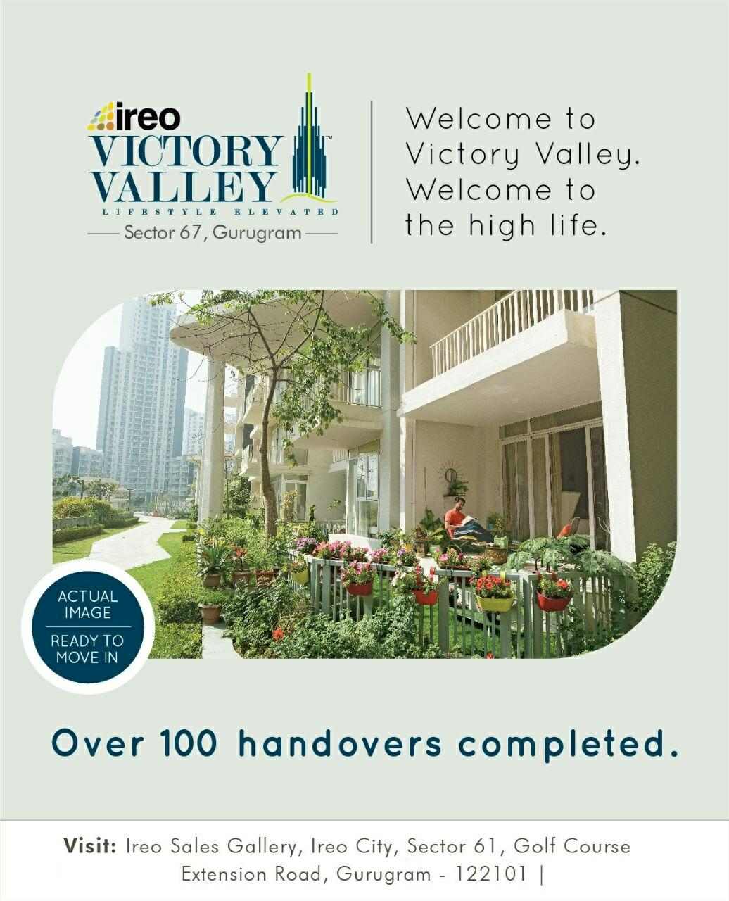 Ireo Victory Valley is ready to move in Gurgaon Update